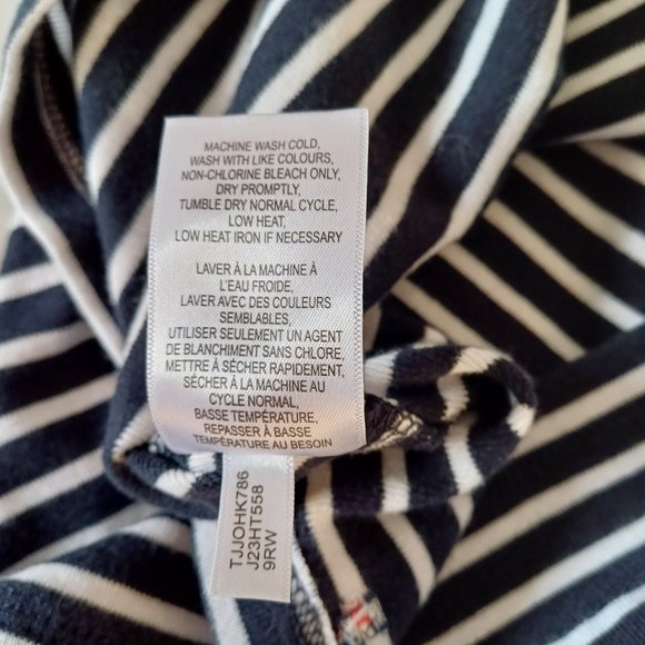 Tommy Hilfiger 𝅺White, Red & Blue Marine Striped Short Sleeves TShirt XL - Picture 11 of 11
